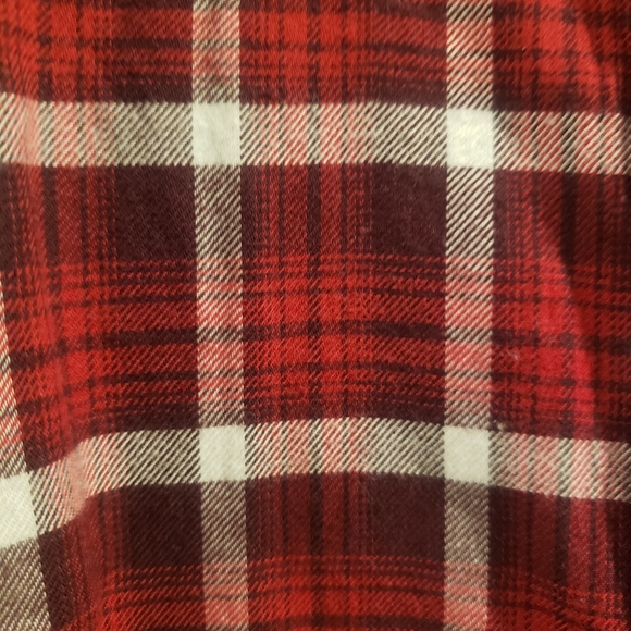 Eddie Bauer Red Plaid Shirt - Picture 2 of 4